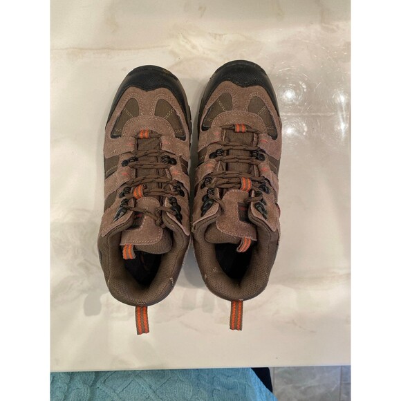 Red Head Boots Womans Leather Mesh Mid Height Hiking Like New Tan Size 8.5M - Picture 8 of 11